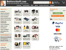 Tablet Screenshot of batterystuff.com